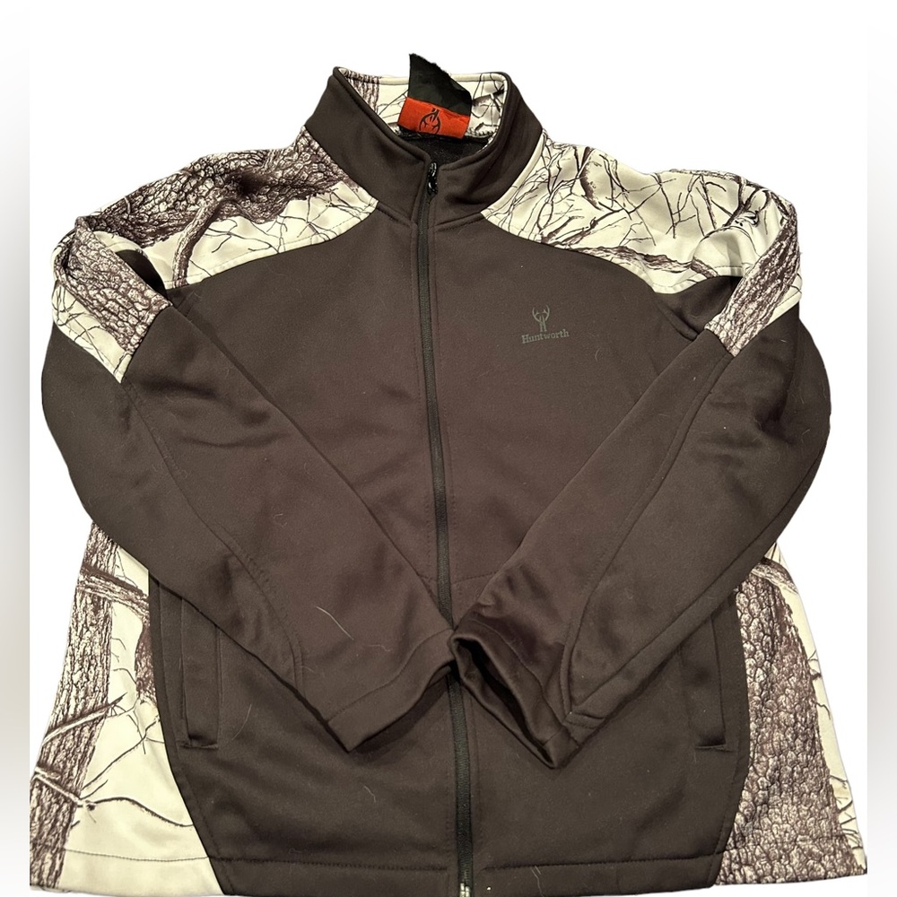 Ladies large full zip camo